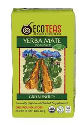 ECOTEAS Yerba Mate Pure Leaf Loose Tea (6x1LB)
