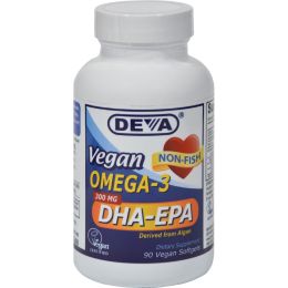 Deva Vegan Vitamins - Omega-3 Dha-epa Vegan H/p - 1 Each-90 SGEL