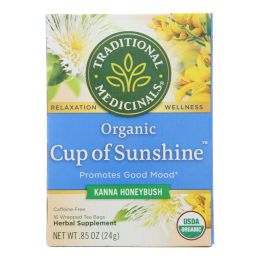 Traditional Medicinals Relaxation Teas Organic Cup Of Sunshine Kanna Herbal Tea  - Case of 6 - 16 BAG
