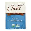 Choice Organic Teas Chamomile Herb Tea - 20 Tea Bags - Case of 6