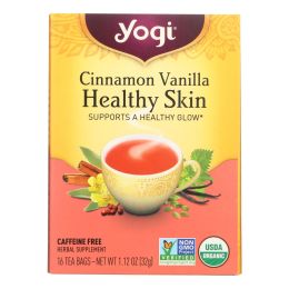 Yogi Teas Cinnamon Vanilla Healthy Skin Tea - 16 Tea Bags - Case of 6