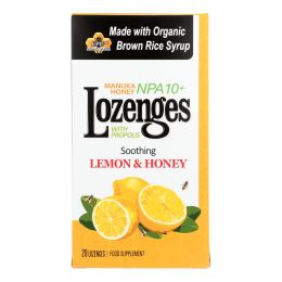Pacific Resources International Manuka Honey Lozenges, Soothing Lemon & Honey  - 1 Each - 20 CT