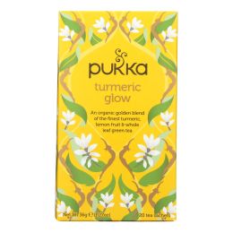 Pukka Organic Herbal Tea Turmeric Glow  - Case of 6 - 20 CT