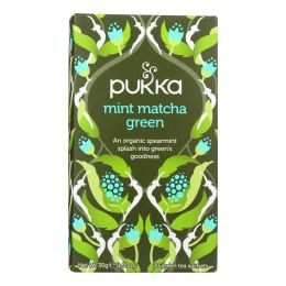 Pukka Herbal Teas - Tea Mint Matcha Green B - Case of 6 - 20 CT