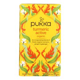 Pukka Herbal Teas - Tea Tumeric Active - Case of 6 - 20 BAG