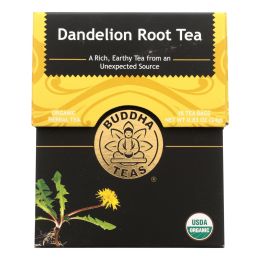 Buddha Teas - Organic Tea - Dandelion Root - Case of 6 - 18 Bags