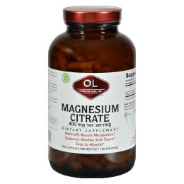 Olympian Labs Magnesium Citrate - 400 mg - Value Size - 300 Capsules