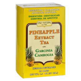 Only Natural Tea - Pineapple Extract - Garcinia Cambogia - 20 Tea Bags