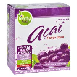 To Go Brands Acai Natural Energy Boost Powder - 24 Packets